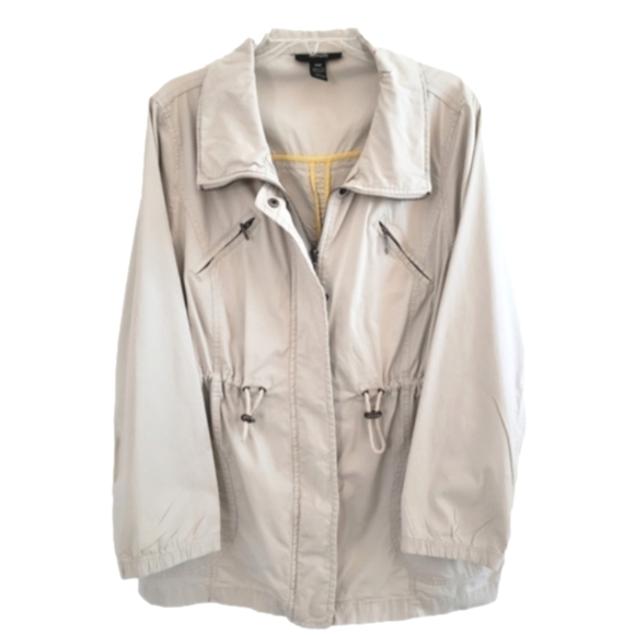 Style & Co. Jackets & Blazers - STYLE & CO CASUAL JACKET KHAKI SZ 14W
